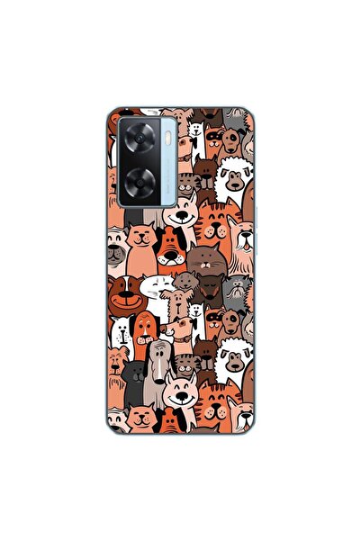 OEM Husa compatibila cu Oppo A57s Silicon Gel Tpu Model Caini si Pisici Pattern