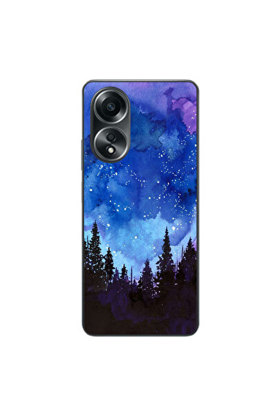 OEM Husa compatibila cu Oppo A58 4G Silicon Gel Tpu Model Night Forest
