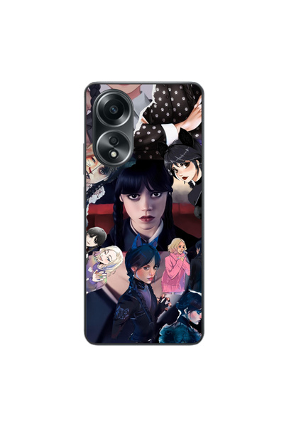 OEM Husa compatibila cu Oppo A58 4G Silicon Gel Tpu Model Wednesday Addams Co...