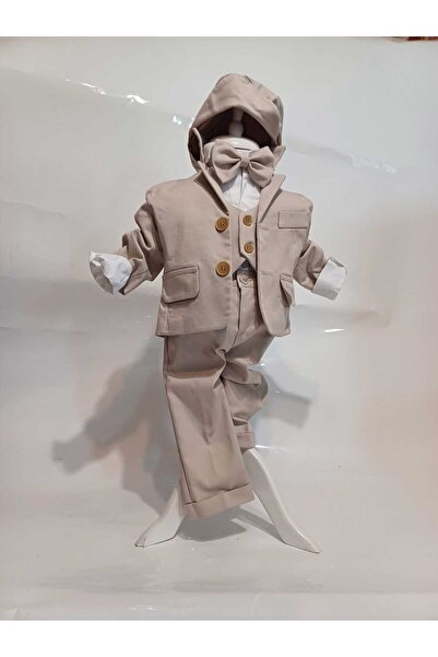 OEM Elegant christening suit Nicolaie cream 5 pieces