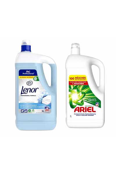 lenor Balsam de rufe Professional Blue Breeze 200 spalaei + Detergent Univers...