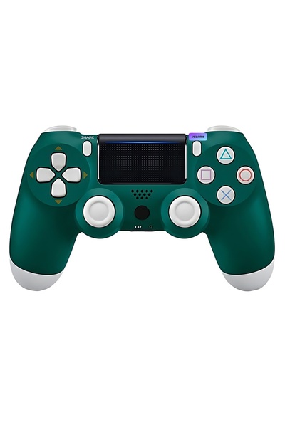Velaris Wireless DoubleShock Controller Green‑White - Compatible PS4, Haptic ...