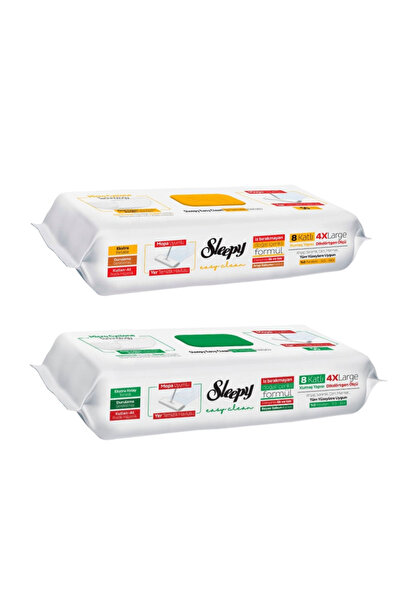 Sleepy PACHET PROMO - 2 x EASY CLEAN lavete umede pentru curățarea podelelor,...