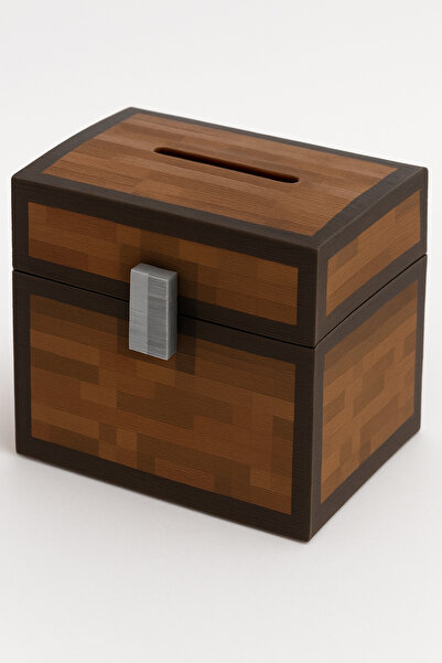 GAME SHOT Minecraft Chest Sandık Kumbara Para Kutusu 3D Baskı