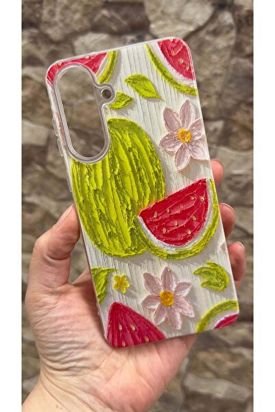 Vip Case Galaxy A26 Uyumlu Karpuz Desenli Yaz Temalı Şeffaf Darbe Emici Kamer...