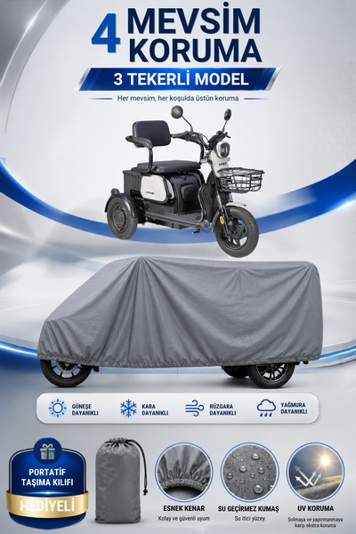 Motobros Motorcycle Tarpaulin Volta Apm2 Red Model 3-Wheel Electric Vehicle T...