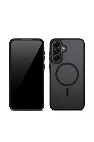 Crong Husă Hibridă Mată Magnetică - MagSafe Samsung Galaxy A37 / A36 (negru)