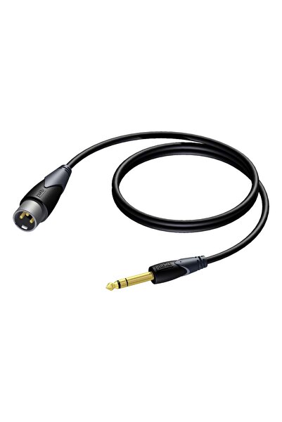 PROCAB Cablu CLA724/3, XLR (tată) la jack de 6,3 mm (tată) stereo (3m)