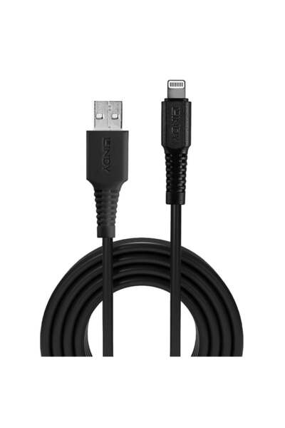 LİNDY Cablu USB la Lightning negru 3m