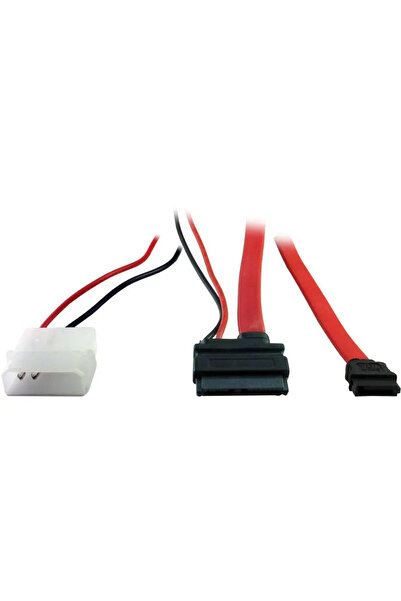Inter-Tech Cablu subțire pentru DVD SATA + Alimentare 0,3/0,3 m
