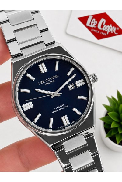 Lee Cooper Steel Cord Calendar Dial 50 Mt Water Resistant Special Design Men's Wristwatch Lc.M02.M1