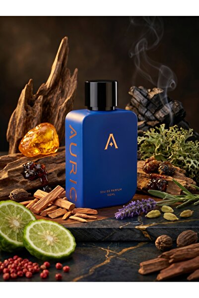 AURIC Marmoris EDP – 100ml Premium Men’s Niche Perfume – Smoky Woods, Warm Amber & Zesty Citrus