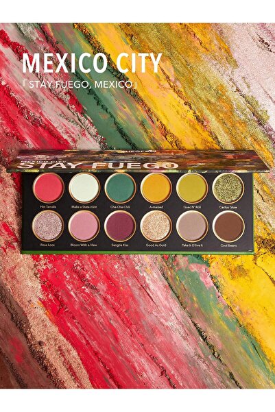 SHEGLAM Stay Fuego Mexico Far Paleti Meksika Esintisi: 12 Canlı Renkle Kusurs...