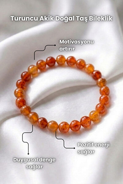Elifsu Jewelry Natural Stone Bracelets Orange Agate Purple Agate Brown Agate ...
