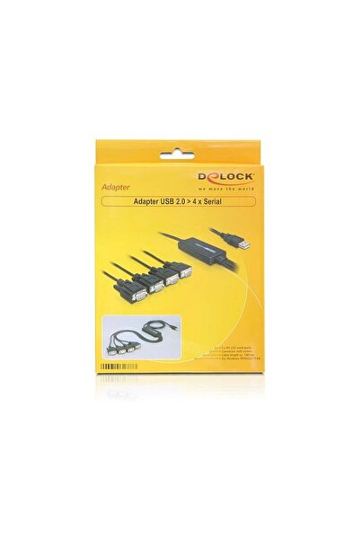 DELOCK Cablu USB A la 4x D-Sub9 St/St 1.40m
