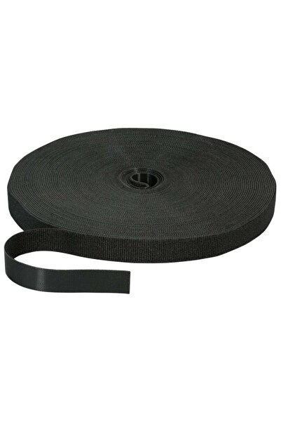 EFB Bandă velcro 20mm neagră, rolă de 25m