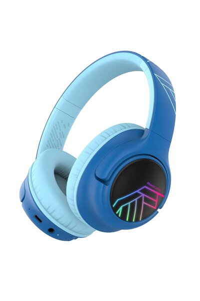PowerLocus Căști Bluetooth Bobo Kids Blc/Albastru