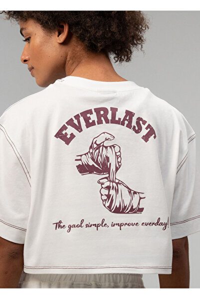 EVERLAST Graphic Collection Tricou alb cu mânecă scurtă, confortabil, pentru ...