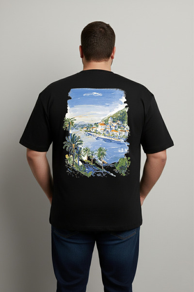 LORVEX Large Size T-Shirt Oversize Cotton Comfortable Fit Printed Unisex T-Shirt