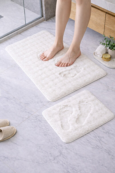 Bikaya Home Set de toaletă Artos din 2 piese |   Textură moale și bază anti-a...