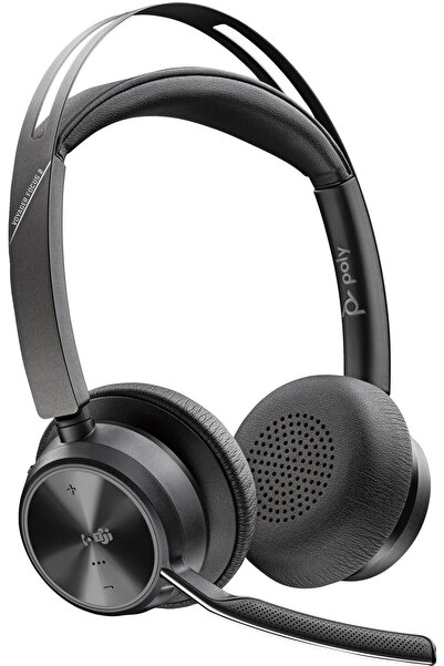 HP POLY Voyager Focus 2 Microsoft Teams Certified USB-C-C Headset +USB-C/A Ad...