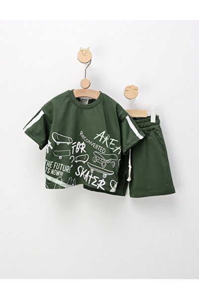 MiniKids Set de vara, For Skater, cu verde