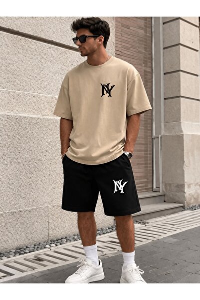 x-compass life Unisex Women Men Ny Style Premium Unisex Shorts Set