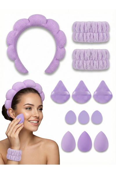 Mooniva Makeup Set 12 Pieces – Bentita Skincare, Wristbands, Latex-Free Makeu...