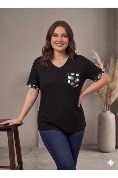 SELEN-ELA Plus Size Lycra Viscose Combed Cotton Blouse