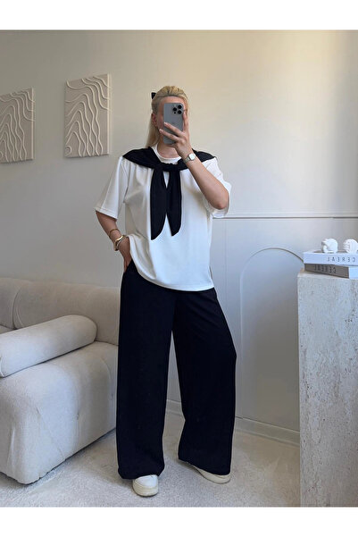 Zora Butik Σετ δύο τεμαχίων με λεπτομέρεια σάλιου από Modal
