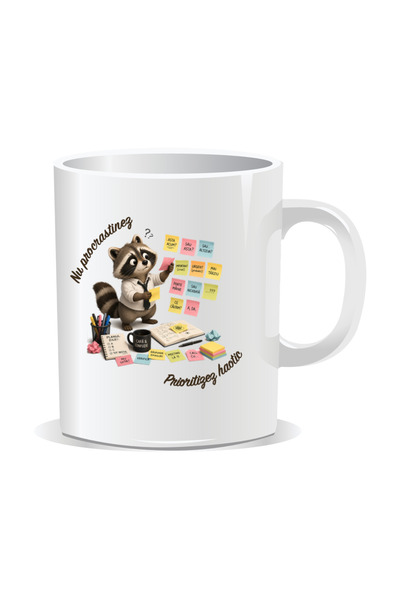 Mug Mania Cana personalizata cu mesaje pentru corporatisti, Nu procrastinez, ...