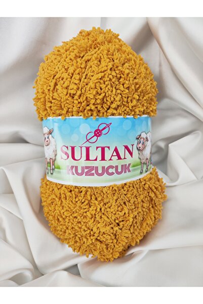 Sultan Kuzucuk Anakuzusu Fir de tricotat manual, muștar, 100gr. (1 bucată) - ...