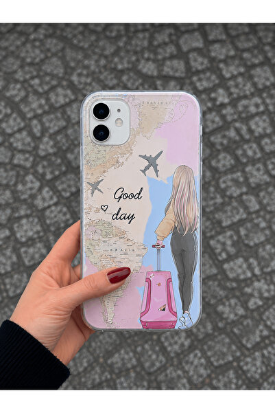 OVADA İphone 12/12 Pro Uyumlu Good Day Desenli Telefon Kılıfı