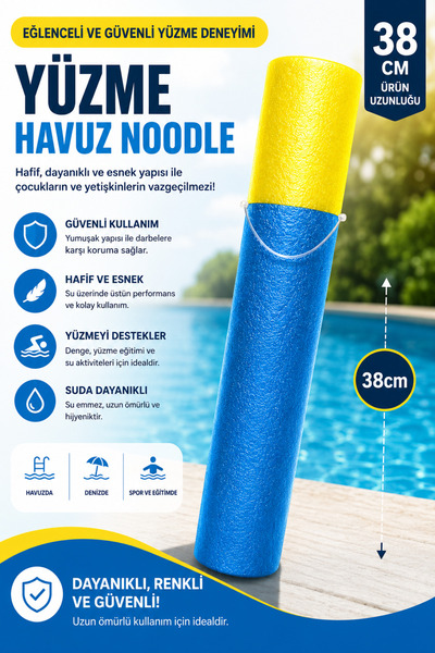 EVENT Pompalı Köpük Su Tabancası 38 CM Havuz ve Deniz Su Oyuncağı Mavi Sarı E...