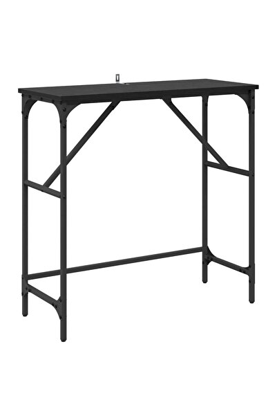 vidaxl Masă de consolă Stejar Negru 75 x 32 x 75 cm Lemn compozit