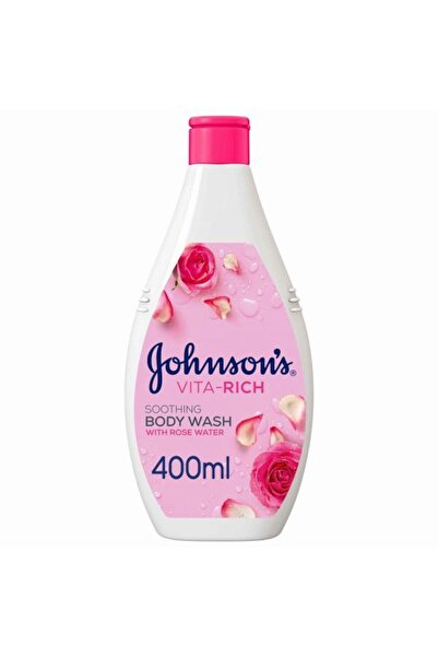 Johnson's غسول الجسم بماء الورد الغني بالفيتامينات 400 مل