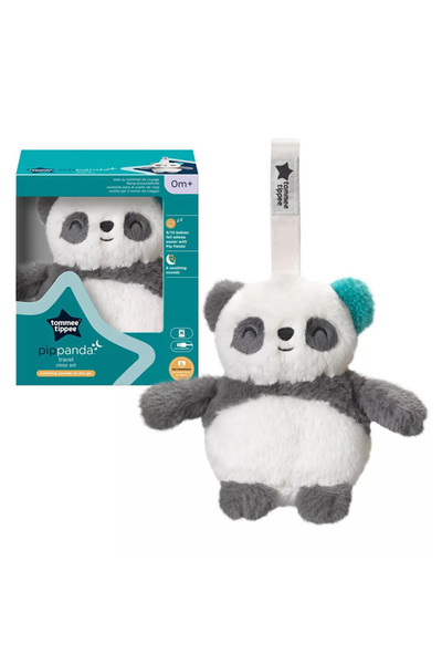 tommee tippee Jucărie de pluș, senzor muzical de somn, Pip Panda Travel Sleep...