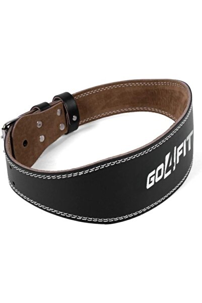 GO4FIT Weightlifting belt, Leather for bodybuilding, gym, fitness, bodybuildi...