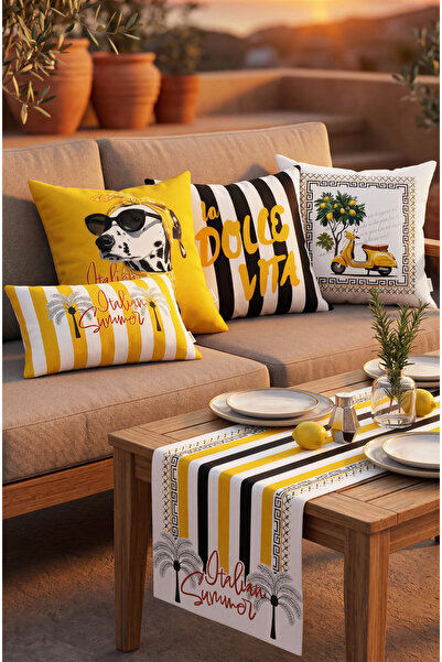 CANİLA DOLCE VİTA 4 Perne decorative 1 Pernă de pat SET de 5 piese Set de per...