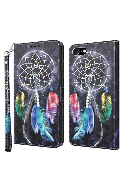 sscase 3D Painting Pattern Θήκη Πορτοφόλι Colorful Dreamcatcher (Apple iPhone...