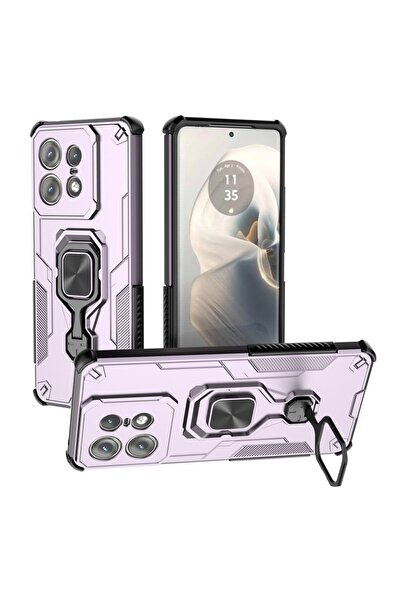 sscase Magnetic Ring Σκληρή Θήκη με Δαχτυλίδι Purple (Motorola Edge 50 Pro 5G)