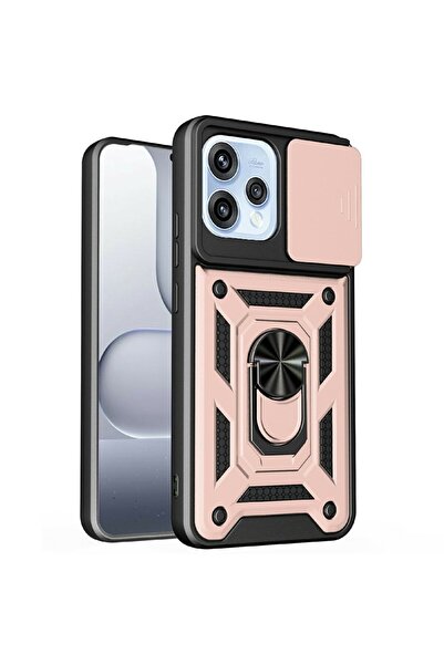 sscase Sliding Camera Σκληρή Θήκη με Δαχτυλίδι Rose Gold (Oppo Reno15 5G)