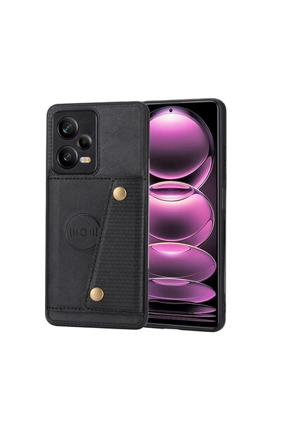 sscase Double Buckle Σκληρή Θήκη με Πορτοφόλι Black (Xiaomi Redmi Note 12 Pro...