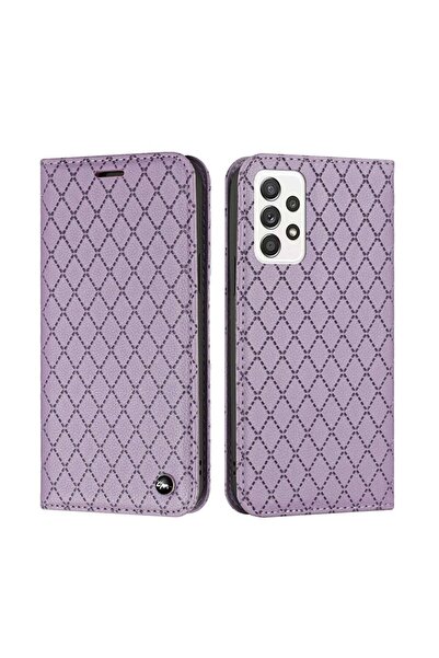 sscase Rhombus Texture Θήκη Βιβλίο Purple (Samsung Galaxy A52/A52s)