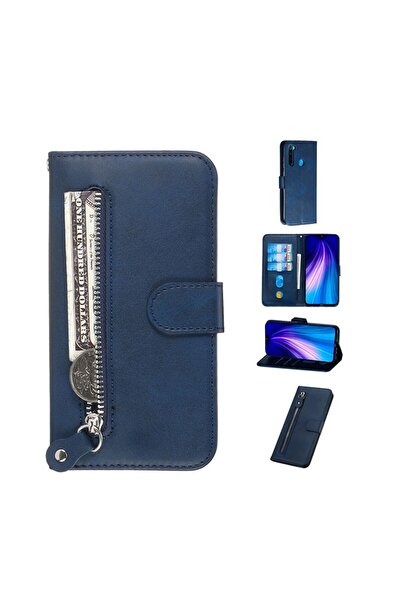 sscase Horizontal Flip Θήκη Πορτοφόλι Blue (Xiaomi Redmi Note 8)