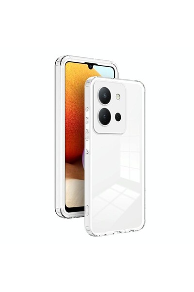 sscase Color Frame Διάφανη Σκληρή Θήκη White (Vivo Y36 4G)