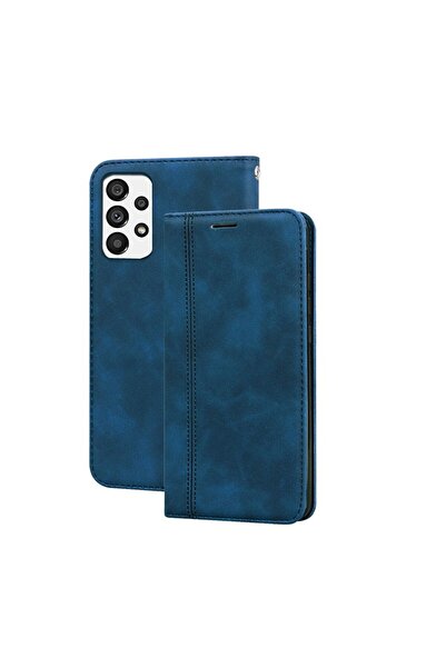 sscase Μαγνητική Θήκη Βιβλίο με Ραφές Μπλε (Samsung Galaxy A13 4G)