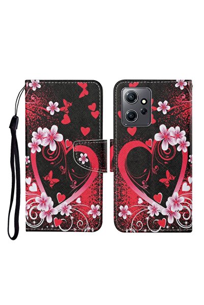 sscase Colored Drawing Θήκη Πορτοφόλι Red Heart (Xiaomi Redmi Note 12 4G)
