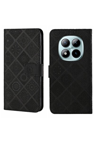 sscase Ethnic Style Θήκη Πορτοφόλι Black (Xiaomi Redmi Note 15 Pro 5G)