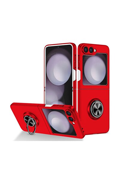 sscase Metal Ring Σκληρή Θήκη με Δαχτυλίδι Red (Samsung Galaxy Z Flip6 5G / Z...